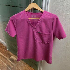 Catarina One-Pocket Scrub Top™ - Medium Pink